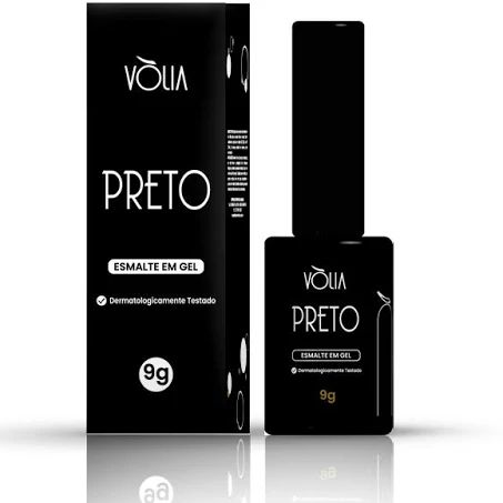 Esmalte em Gel Preto 9g Vólia