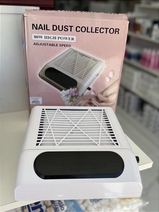 Coletor Nail Dust Collector 80w Branco Bivolt SIOUX DJ-608