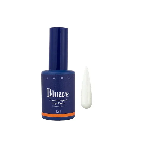 BLUWE TOP COAT CAMUFLAGEM BRANCO BABY 10ML