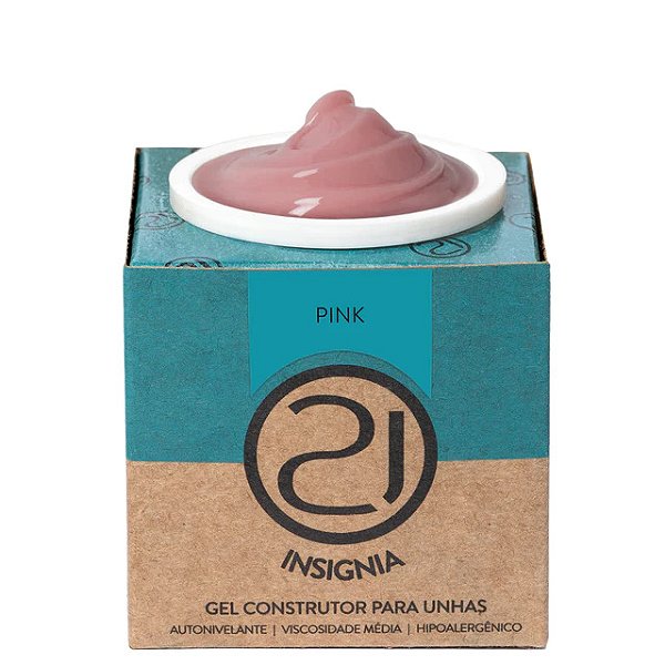 Ecoline Insignia Gel Pink 34g Nails 21 Contém FIBRA