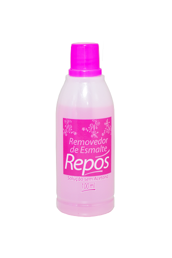 REMOVEDOR DE ESMALTE SEM ACETONA REPOS (ROSA) 100ML