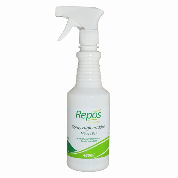 Spray Antisséptico Com Óleo de Melaleuca, Sálvia e Hortelã 480ml