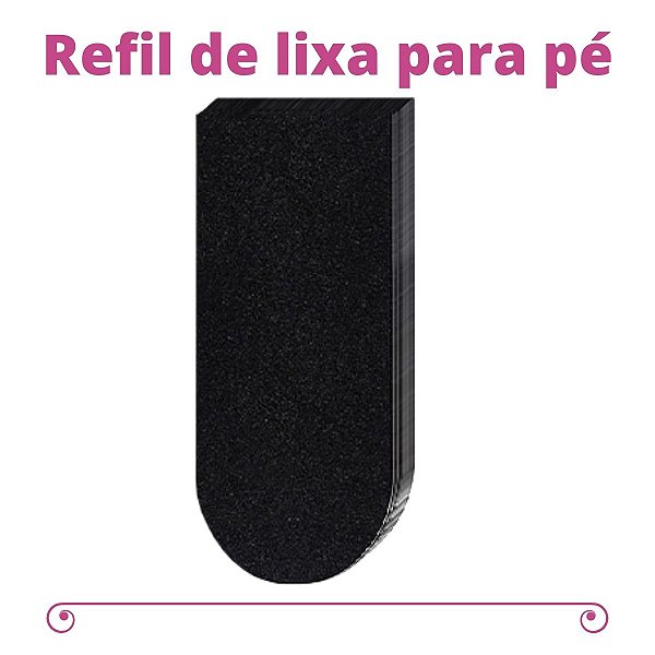 Refil De Lixa Adesiva Aba Reta Preta 50unidades Liz