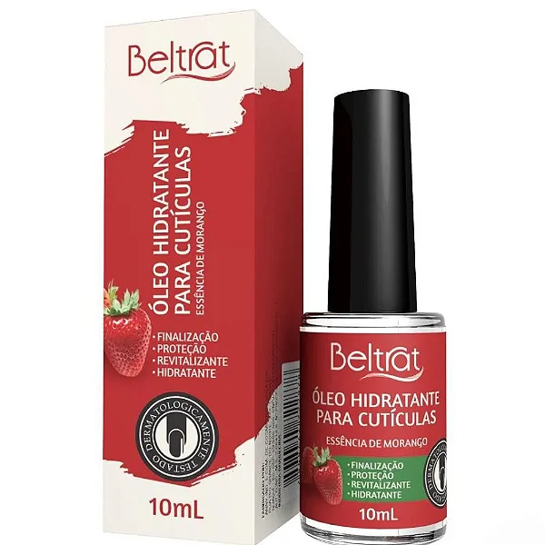 Óleo Hidratante de Cutícula Morango 10ml Beltrat