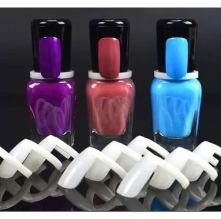 Anel Mostruário de Esmalte p/ Unhas Leitoso c/ 50 Unidades