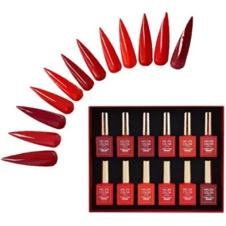 Esmalte em Gel Coleção Vermelho Luxo 15ml Helen Color