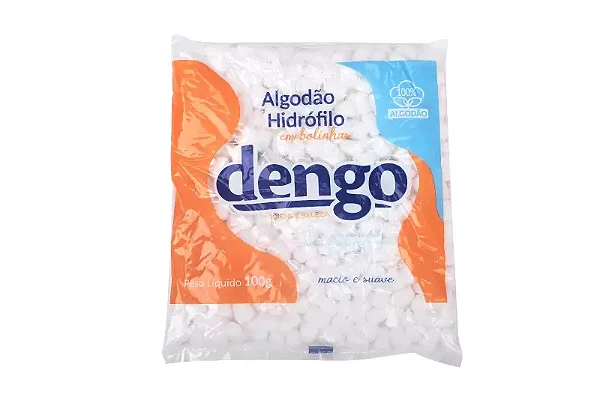 ALGODÃO HIDROFILO EM BOLAS 50G DENGO
