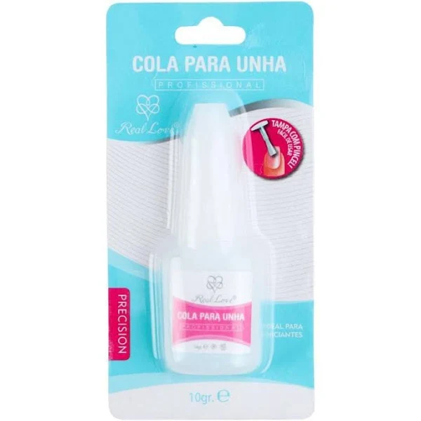 Cola p/ Unha Com Pincel Aplicador de Precisão 10g - Real Love