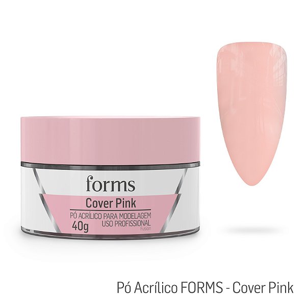 Pó Acrílico Cover Pink 40g Forms