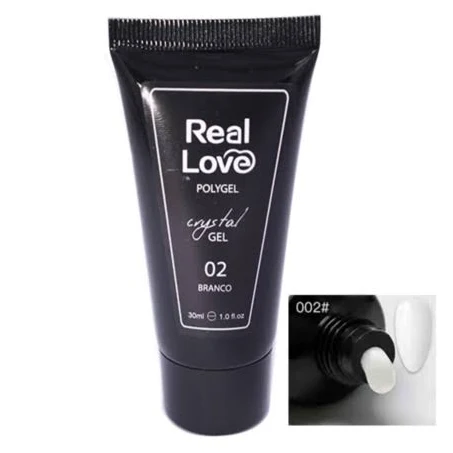 Poly Gel Crystal 02 Branco 30ml Real Love