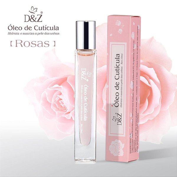 Oléo Hidratante de Cutículas Roll On Rosas D&Z