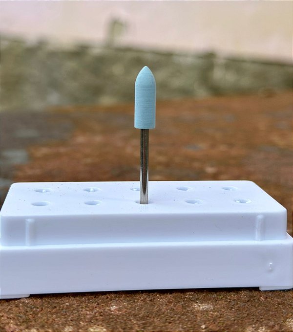 Broca Polidora de Silicone Borracha Azul Extra Fina