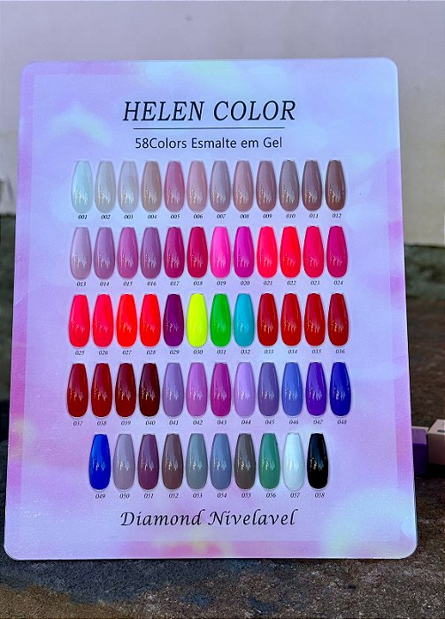 Esmalte em Gel Coleção Diamond Nivelavel 15ml Helen Color