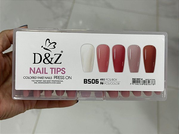 Postiça Realista Soft Gel BS-06  c/ 480 Unidades D&Z