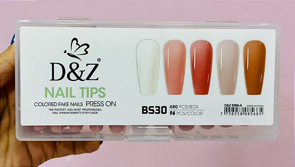Postiça Realista Soft Gel BS-30  c/ 480 Unidades D&Z