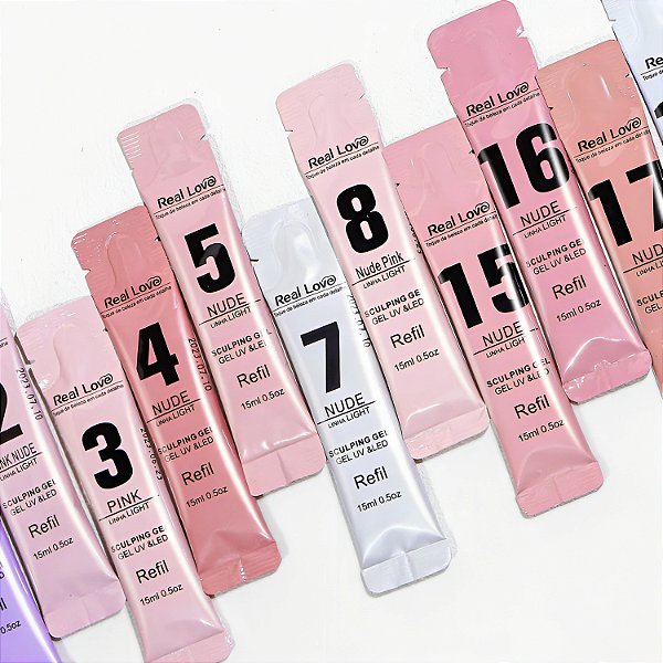 Refil Gel Sculpting Linha Light 15ml - Real Love