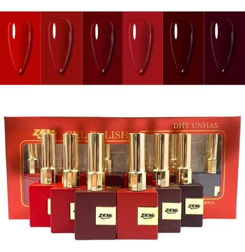 Esmalte em Gel Luxo Coleção Vermelho 15ml Zem