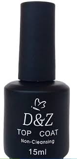 Top Coat Non-Cleasing (Frasco Preto) 15ml D&Z