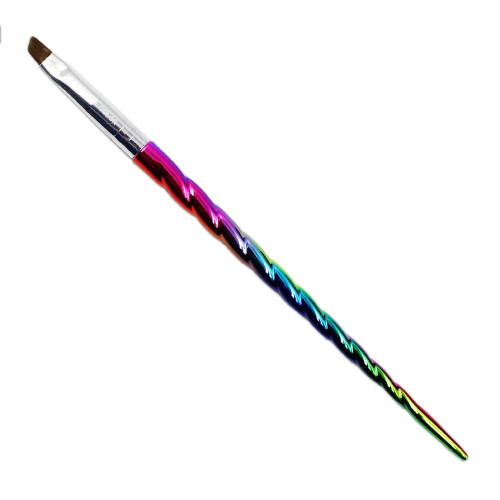 Pincel Chanfrado Nº6 Chanfrado Unicórnio Helen Color