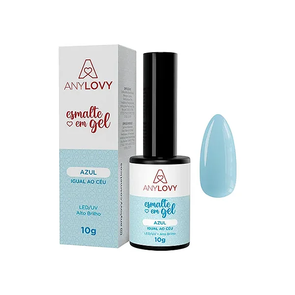Esmalte em Gel Azul Igual Ao Céu - Anylovy 10g