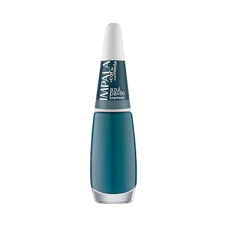 ESMALTE IMPALA A COR DA MODA CREMOSO AZUL PAVAO COMERCIAL