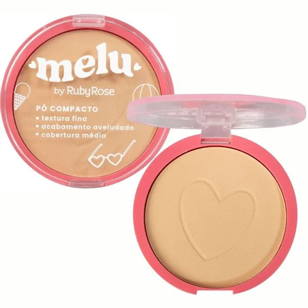 RR-853/1 MC50 PO FACIAL COMPACTO MELU RUBY ROSE