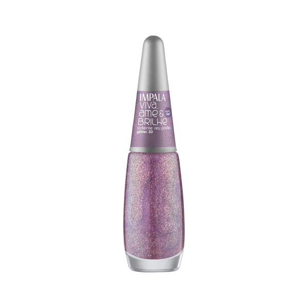 ESMALTE IMPALA VIVA AME E BRILHE GLITTER OSTENTE SEU PODER COMERCIAL