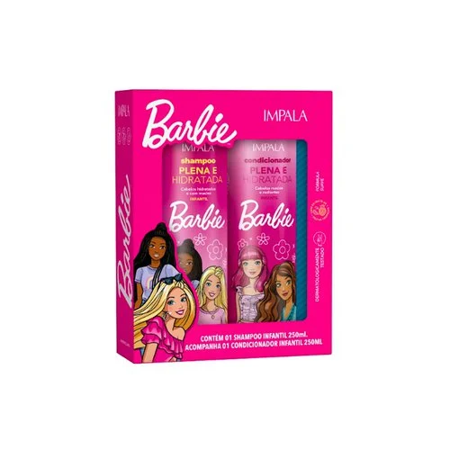KIT BARBIE - SHAMPOO + CONDICIONADOR 250ML - TODOS OS TIPOS DE CABELOS