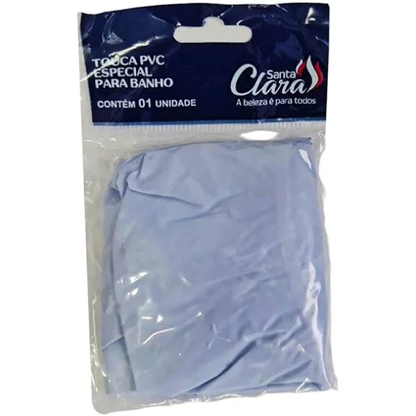 Touca PVC Azul Infantil Banho Santa Clara