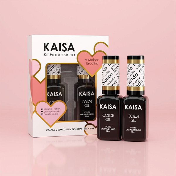 Kit francesinha Kaisa – esmalte em gel para unhas 12ML