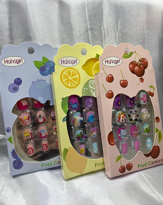 Unha Postiça Infantil Autocolantes