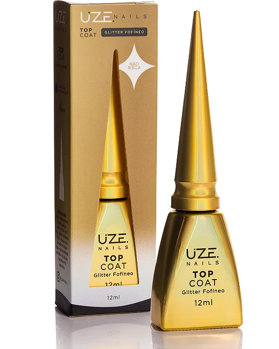 TOP COAT GLITTER FOFINEO 12ML UZE NAILS