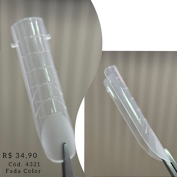 Molde F1 para Alongamento de Unhas 120 Quadrado Fada Color