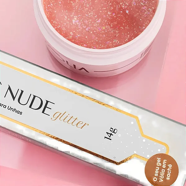 SACHE GEL CLASSIC GLITTER NUDE 14G