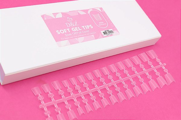 Soft Gel Tips c/ 300 Unidades Quadrada D&Z BS54