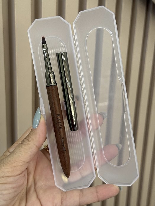 Pincel Para Gel Amadeirado Coleção Cabana PREMIUM KAISA
