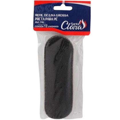 REFIL LIXA GROSSA PRETO C/12