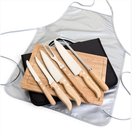 Kit Churrasco 8 peças (Gravação a Laser)