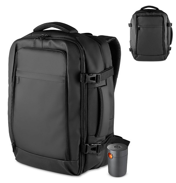 Mochila com Compartimento a Vácuo e Expansor