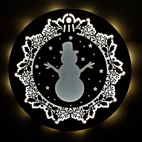 BOLA NATAL BONECO NEVE