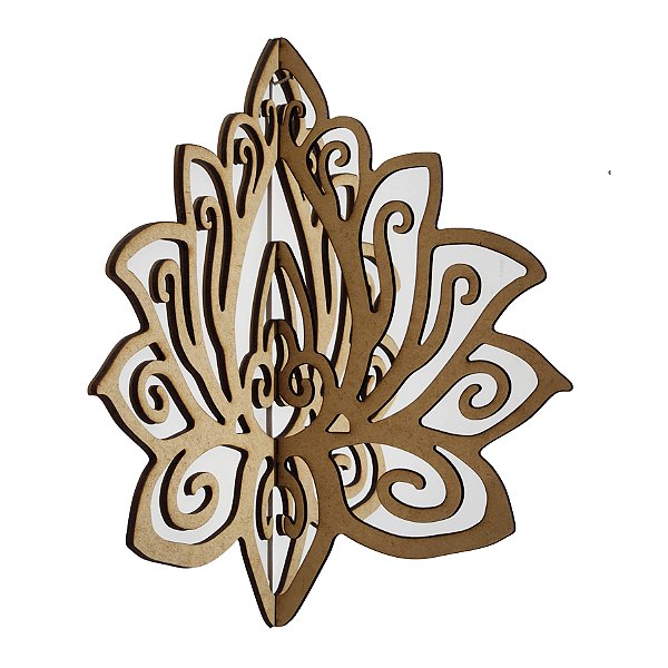 FLOR DE LOTUS COM ABA 3D