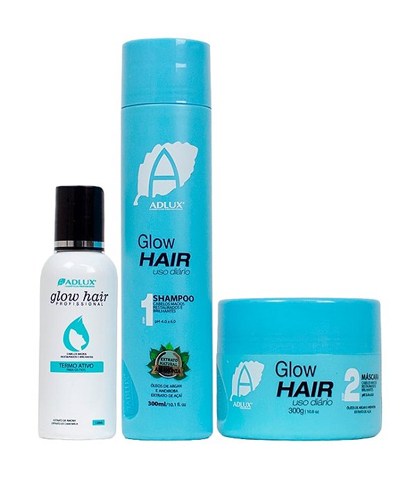 Kit Glow Hair Manutenção - 3 Passos