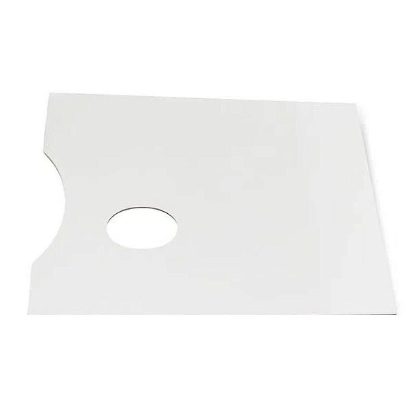 Paleta p/ Pintura em Formato Retângular Branco 22x30 cm