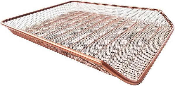 Bandeja Organizadora de Mesa, Multiuso, Escritório, Rose Gold