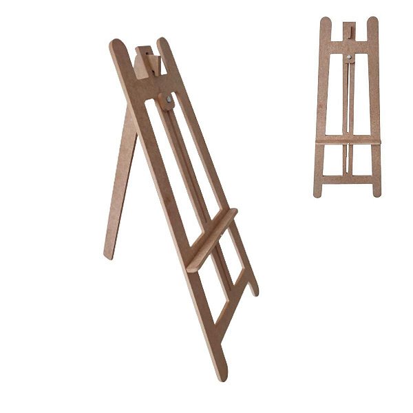 Cavalete p/ Pintura de Mesa 75 cm Madeira MDF Natural - Gv Office