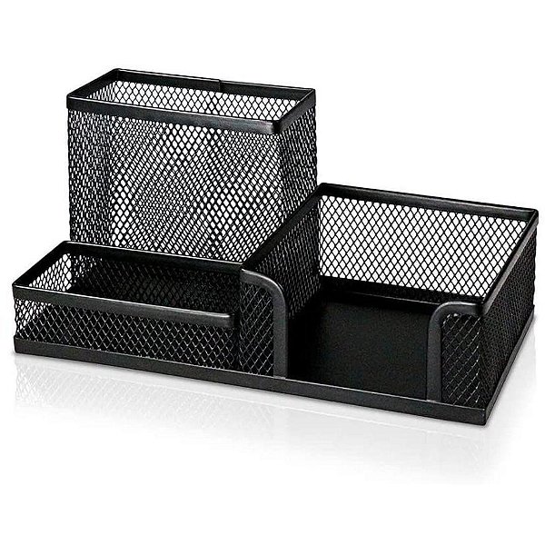 Porta Lapís, Caneta, Clips, Lembrete, Aramado, Preto, GV Office, 67674