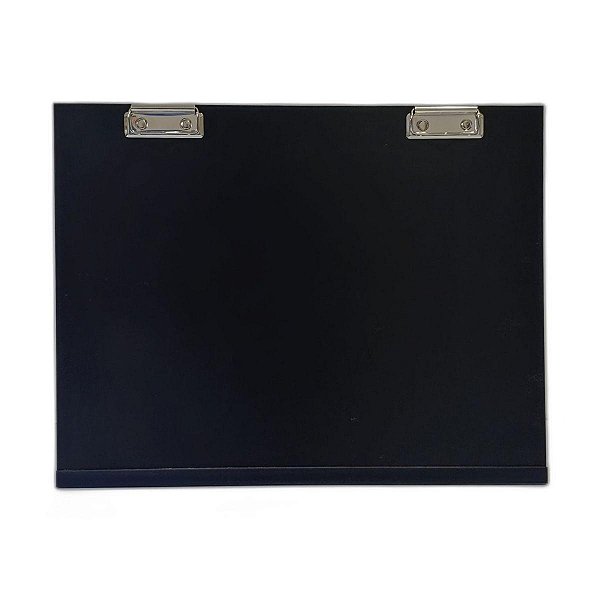 Prancheta Para Desenho Portátil A3 A4 Preto 2 Prendedores - Gv Office