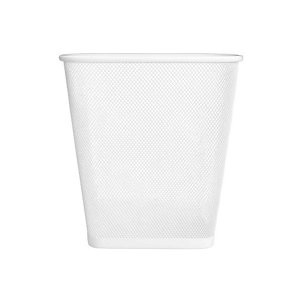 Lixeira de Escritorio Cesto de Lixo 12L Branca Quadrada Gv Office
