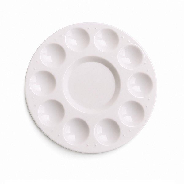 Paleta para Pintura Formato Redondo Branco 11 Cavidades Gv Office