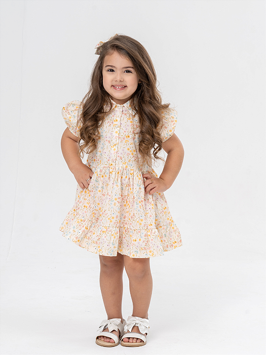 Vestido Camisa Estampado Infantil